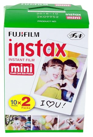 Fujifilm Instax Mini Lot de 5 paquets de 20 films pour Instax Mini 8, Mini 90