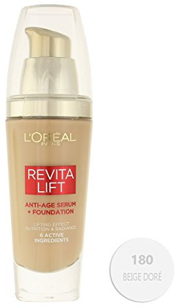 L'Oreal Paris Revitalift Anti-Age Serum + Foundation 30ml - 180 Golden Beige