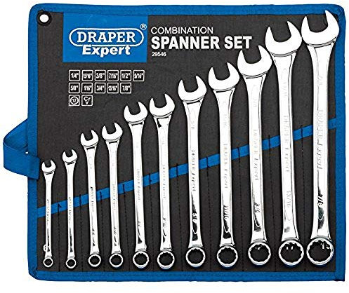 Draper Hi-Torq 29546 - Set di chiavi combinate, 11 pezzi