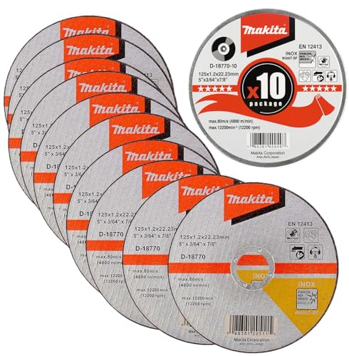 Makita D-18770-10 125 mm Radzierblende abschneiden - für Edelstahl 1 mm dick