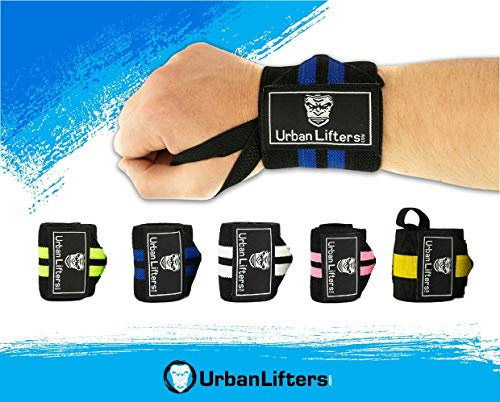 Urban Lifters Weight Lifting Wrist Wraps, Heavy Duty Advanced 18 Wrist Support For Weight Training, BodyBuilding, Olympic Lifting, Powerlifting, WOD Workouts, & Calisthenics (Black/Green)
