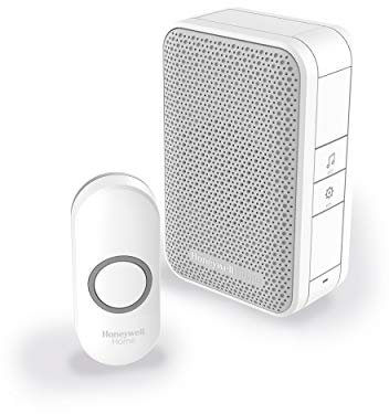 Honeywell Home DC311N Series 3 Portable, Wireless Doorbell Chime with Push Button (White)