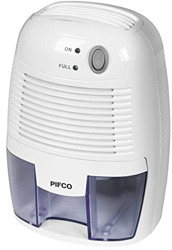 Pifco Deshumidificador, funcionamiento silencioso, 800 W, 0,5 litros, color blanco