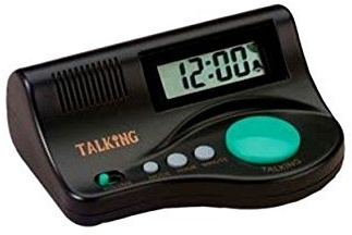 Features an Audio Time Report, Hourly Time Announcement, Adjustable Volume, and Easy to Set Alarm - Curve Talking Clock