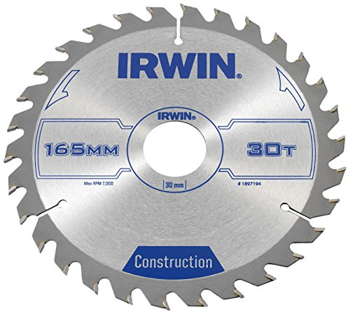 IRWIN IRW1897194 165 x 30mm 30-Teeth Circular Saw Blade with ATB Tooth Grind