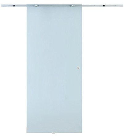 HOMCOM Puerta corredera de cristal Puerta corredera Puerta de cristal Puerta de habitación Cristal esmerilado 775 / 900 / 1025 x 2050 mm