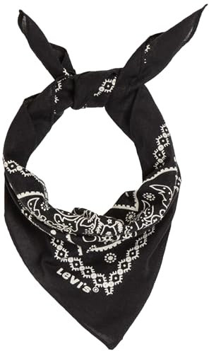 Levi's Herren Paisley Bandana Tuch, Schwarz (Noir Regular Black), Einheitsgröße