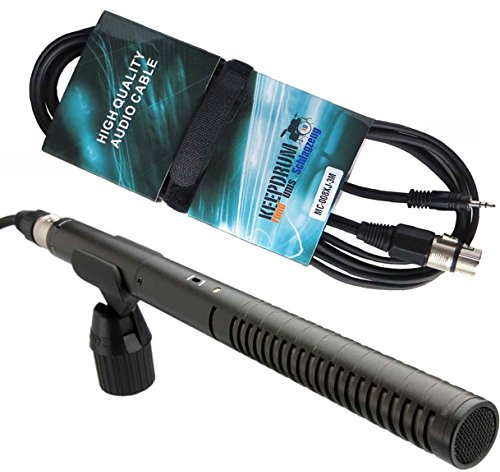 Rode NTG-2 Microphone directionnel NTG2 avec câble microphone XLR MC-008XJ de 3 m - Jack 3,5 mm