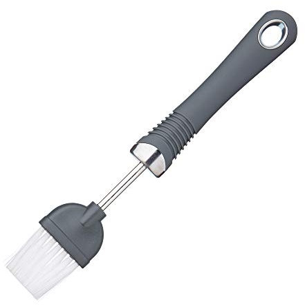 KitchenCraft Pennello da Cucina Professionale in Nylon, con Impugnatura Morbida, 21 cm (8.5), Nero