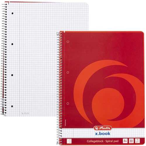 Herlitz 10834117 Notizblock, 80 Blatt Orange