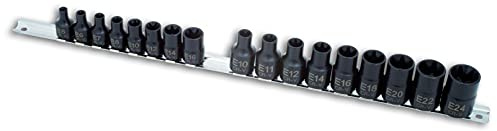 Laser 3930 Impact Star Socket Set 3/8D, 1/2D 17pc