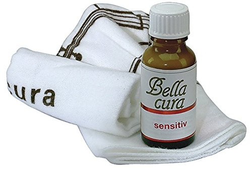 Bellacura Pflege-Emulsion - Sensitiv Hypoallergen mit Poliertuch – 20 ml Flasche - Reinigungs- und Pflegeset für glanzlackierte Saiteninstrumente | Made in Germany