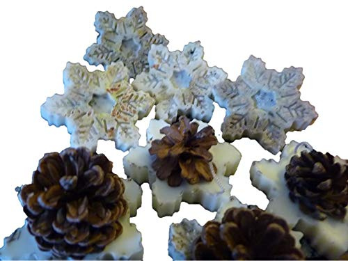 Kindlecone - Natural pine cone firelighters - Winter Snowflake - Box of 6