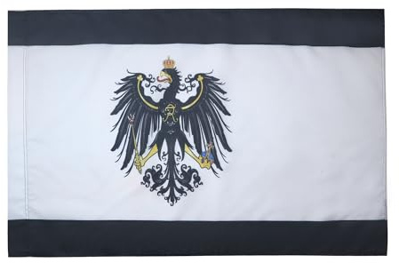 AZ FLAG Flagge Königreich Preußen 1701-1918 150x90 cm Hohlsaum | Für innen und außen dekorative Flagge doppelte Nähte und verstärkte Kanten mit Masttunnel 100D Polyester