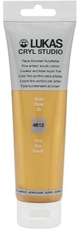 Lukas Cryl Studio 125 ml, Acrylfarbe in Premium-Qualität, Gold