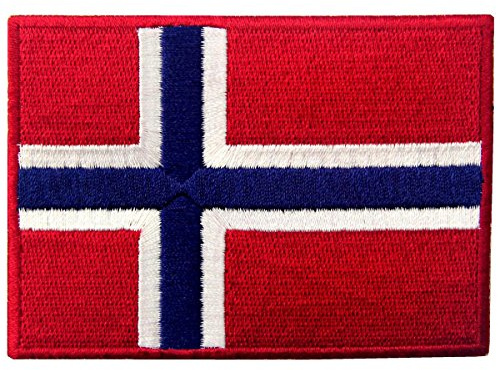 Drapeau Norvégien Emblème Norvégien Brodé à Repasser ou à Coudre Patch