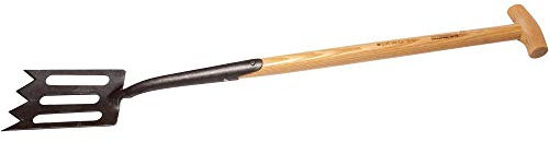 Spaten »Shark« mit Eschen-T-Stiel.