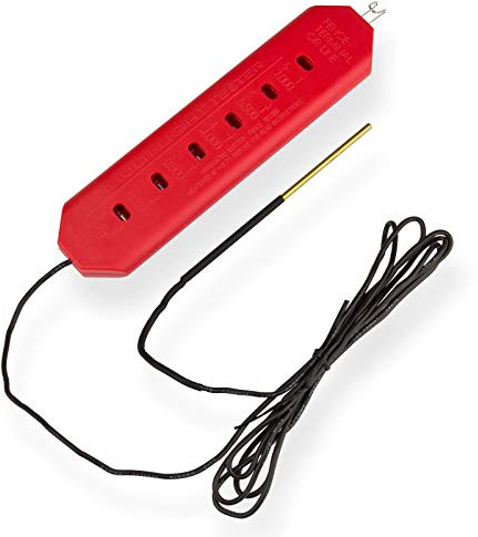 DEMA Zaunprüfer Basic – Weidezaun Tester, Zauntester, Weidezaunprüfgerät, 6000 Stufen, zuverlässig, handlich, langlebig, Weide, Landwirtschaft, Tierzaun