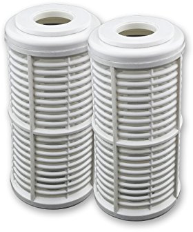 FILTROTECH Sieb-Filtereinsatz 5 Zoll waschbar, 2er Pack | Wiederverwendbarer Sandfilter-Vorfilter für Hauswasserwerk, Gartenpumpe, Brunnen, Zisterne und Regenwasser