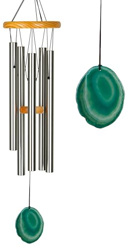 Woodstock Chimes Signature Collection, Woodstock Celtic Chime, Agate 24'' Wind Chime, World Music Wind Chimes for Outdoor, Patio, Home or Garden Décor for St Patricks Day Decorations (WCCS)