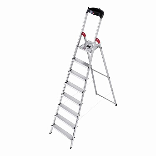 Hailo 8160-801 L60 150 Kg 8 Tread Aluminium Step Ladder
