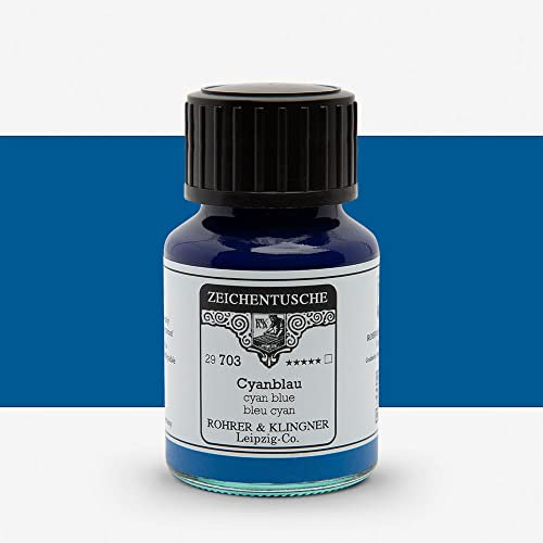 Rohrer & Klingner Zeichentusche Cyanblau 50 ml