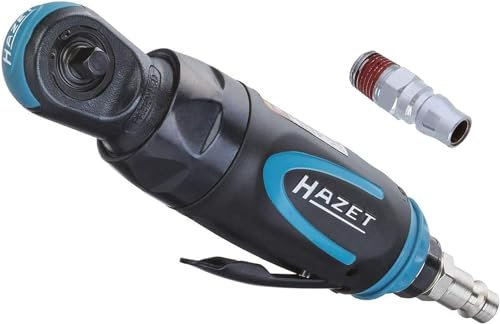 HAZET Mini-Ratschenschrauber 9020P-2 I kurze Bauform, 250 Umdrehungen/min, vibrationsarm, 6,3 mm (1/4 Zoll) Vierkantabtrieb I für Hand Nachzug mit Drehmomenten 60 Nm