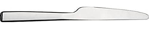 Alessi Ovale Mirror Polished Dessert Knives in Steel Aisi 620 (Set of 6), Silver