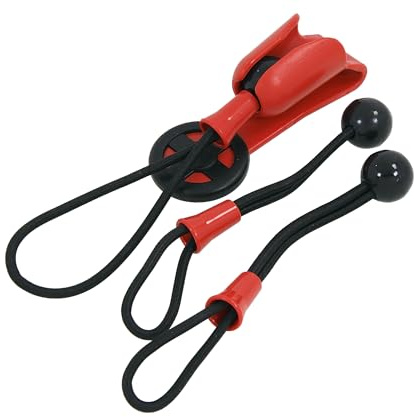 Neilsen CT4201 Bungee Belt Tool Holder System - Plastic Belt Clip | Bungee Ball Retainer | 3 Ball Bungee Cords for Holding Hand and Power Tools