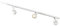 QAZQA Sistema de raíl monofásico moderno blanco 3 focos - GISSI Aluminio Alargada Adecuado para LED Max. 3 x 50 Watt