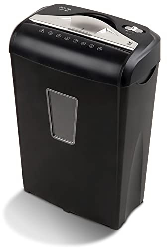 Aurora AU870MA High-Security 8-Sheet Micro-Cut Paper Credit Card Shredder Black