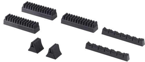 Gedotec Besteckhalter-Sortiment Besteckeinsatz selbstklebend mit Filzauflage | für 50-teiliges Besteck | Filz ist SCHWARZ | Besteckeinlage für Schubladen & Schubkasten | 1 Stück - Besteck-Halter