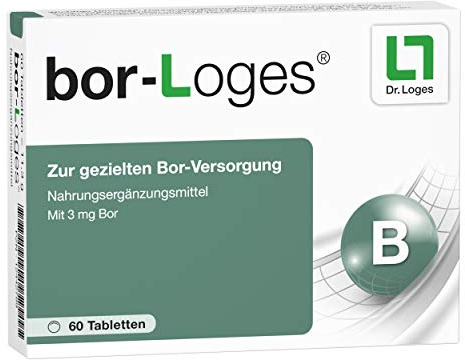 bor-Loges Tabletten zur gezielten Bor-Versorgung, 60 St. Tabletten