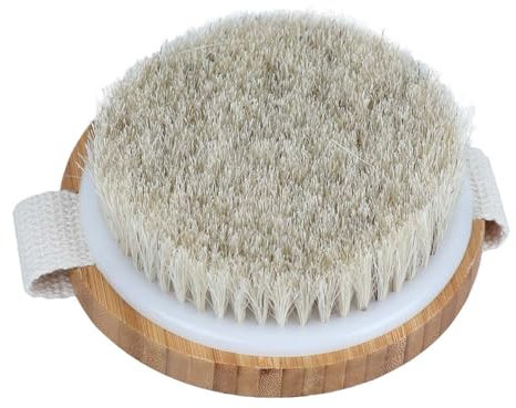 Piel seca Cepillo corporal Crin de caballo Cepillo para Masajeador de espalda Cepillo Exfoliación