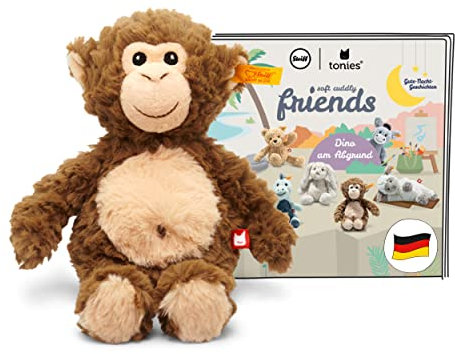 tonies Hörfiguren für Toniebox, Steiff Soft Cuddly Friends mit Hörspiel – Bodo Schimpanse, Gute Nacht Geschichten für Kinder ab 3 Jahren