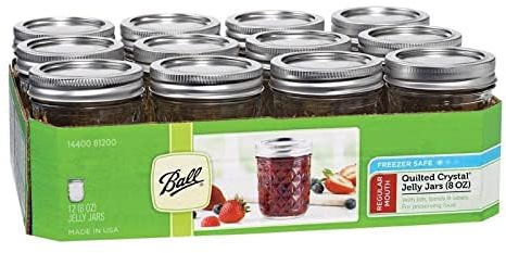 Ball Canning Jelly Jar 8oz - Case of 1-12 Count