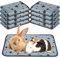Namalu 8 Stück PIPI Pads Wiederverwendbar Urin Unterlagen für Meerschweinchen Waschbar Fleece PIPI Matte rutschfest Haustier Unterlagen Saugfähig Käfig Einlage mit Stern Muster (18 x 24 Zoll)