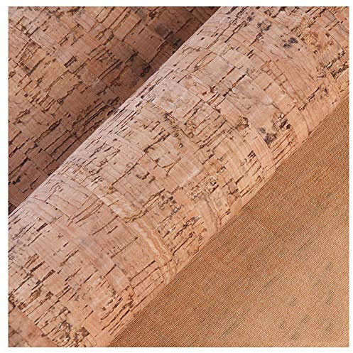 Kork Tyg äkta Kork Läder Lakan Mjuk Tryckt Lätt Tyg I Naturlig Färg För Handväska Plånbok Skor Telefon Täcker Mätare Diy Hantverk 137cm Bredd(Color:11#)