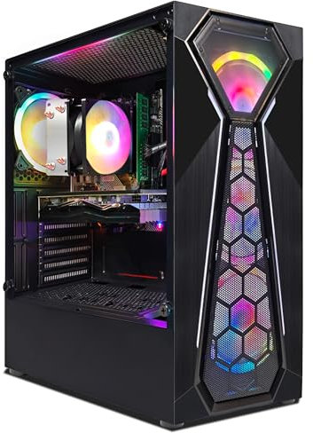STGsivir PC Gamer Fixe,Ordinateur Gaming,GeForce RTX 3060 12Go GDDR6,Core i7 up to 4.0Ghz 3.4GHZ,32Go DDR4,1To SSD,WiFi 6,BT 5.2,Ventilateur RGB x3,Windows11 Pro