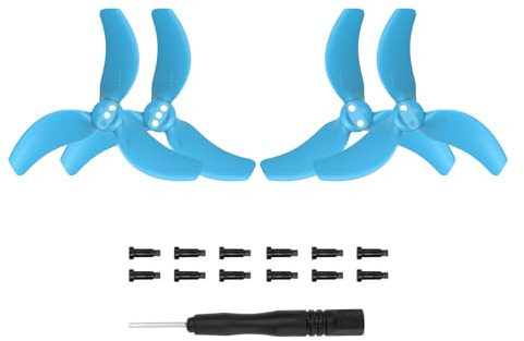 Kimyoaee Avata 2 Propeller für DJI Avata 2 FPV Drohnenzubehör 3032S geräuscharmer Prop Klingen Ersatz 4 Stück (blaue Spitzen)