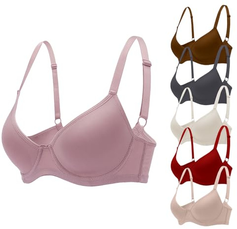 Mourzaor 6pcs Pack Bras for Women t Shirt Push Up Bra for Women Comfortable Everyday Bras Lingerie1