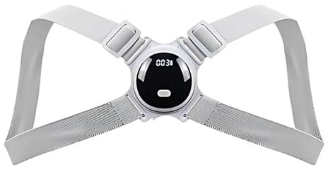 Correttore posturale intelligente con induzione nei toni del grigio - Correzione ergonomica per una postura sana, comodo da indossare, ideale per l'uso quotidiano, riduce il mal di schiena