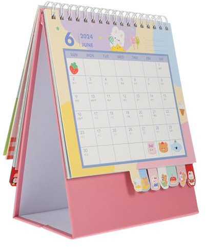 HAPINARY Niedlicher Cartoon-kalender Mini-tischkalender 2024 Für Die Dekoration Im Stehstil