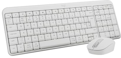 Logitech MK250 Ensemble Souris et Clavier sans Fil Bluetooth : connectivité Simple et Rapide, Clavier sans Fil Compact, Souris ambidextre, Construction Durable - Windows/macOS - QWERTY
