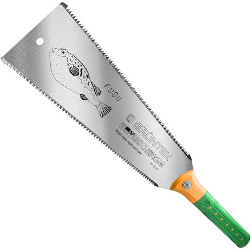 GRÜNTEK Sega Giapponese FUGU Ryoba Seghetto Giapponese 300mm per Taglio Fine e Grosso. Lama dentata sui due lati. Garanzia 1 anno.