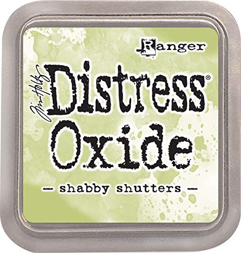 Ranger TDO56201 Victorian Velvet-a 2x2 Raised Pad, with Water-Reactive Dye Ink Tim Holtz Distress Oxide Stempelkissen Shabby Shutters, Grün, 7, 6 x 7, 6 cm, Rose