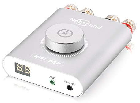 Nobsound NS-20G Mini Digital Power Amplifier Bluetooth HiFi Stereo Amp Leistungsverstärker 100W+100W (Silver)