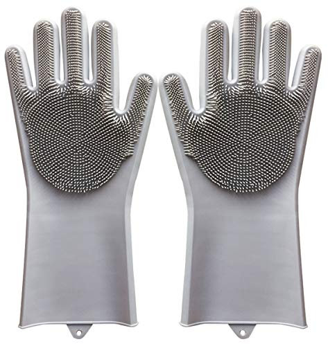 Fellpflege-Handschuhe für Haustiere zum Baden und Haarentfernung, für Hunde und Katzen, weiches und strapazierfähiges Silikon, für Haustiere wie Pferd, Hund und Katze