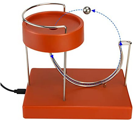 Lisher Art Bewegung für Art Motion Inertial Metal Automatisch Jumping Tisch Spielzeug Orange Rot