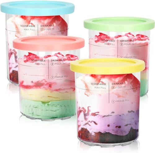 Ninja Creami Deluxe Eisbehälter - Ninja Eismaschine Zubehör,680ml, BPA-frei, Spülmaschinenfest - Perfekter Eisgenuss mit der Ninja Eismaschine